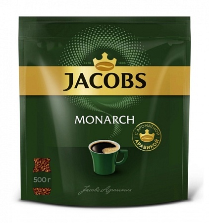Кофе Якобс Jacobs Monarch 500гр дойпак /6