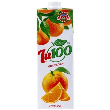 Сок J100 Апельсин 1 л