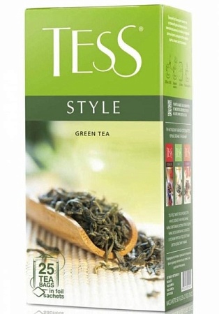 Чай Tess Style зеленый 45гр*25пак(1,8гр)/10
