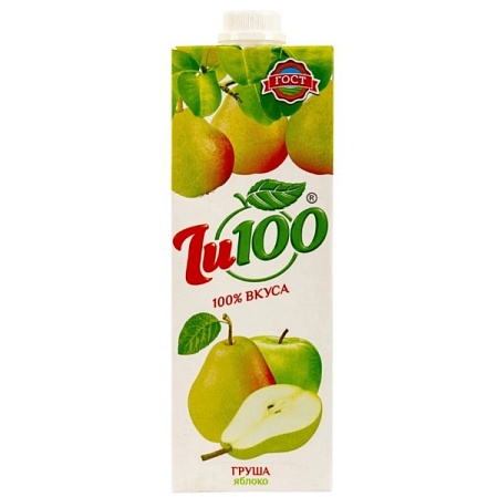 Сок J100 Груша-яблоко 1 л