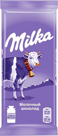 Шоколад Milka Молочный 90гр /20