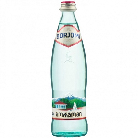 Вода минеральная Borjomi 0,5л стеклянная бутылка/12