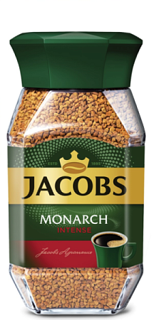 Кофе Якобс Jacobs Intense Монарх стеклянная банка 95 гр