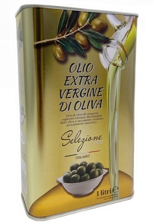 Масло оливковое 1000мл ZZZ Olio Extra Vergine di Oliva Selezione ORO железная банка/12