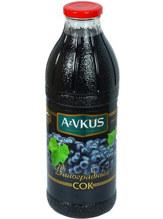 Сок AzVKUS виноградный 1л.