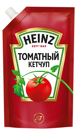 Кетчуп 320гр Heinz ТОМАТНЫЙ дойпак /16